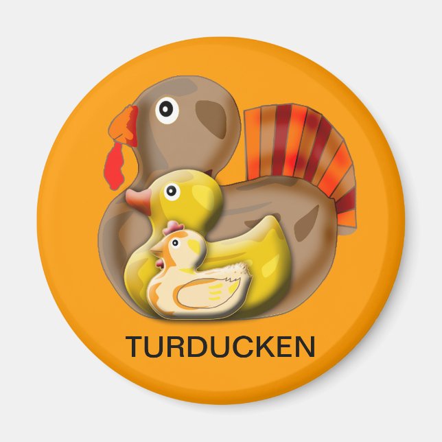 Customisable Turducken Design Magnet (Front)