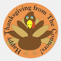 Customisable Turkey Sticker