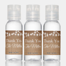 Customisable Twinkle Lights Thank You Ombre Burlap