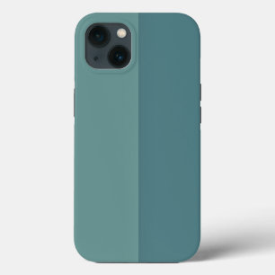 Customisable Two Tone Blue iPhone 13 Case