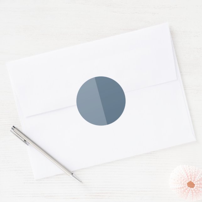 Customisable Two Tone - Blue Sticker (Envelope)
