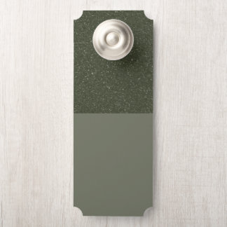 Customisable Two-Tone Green Door Hanger