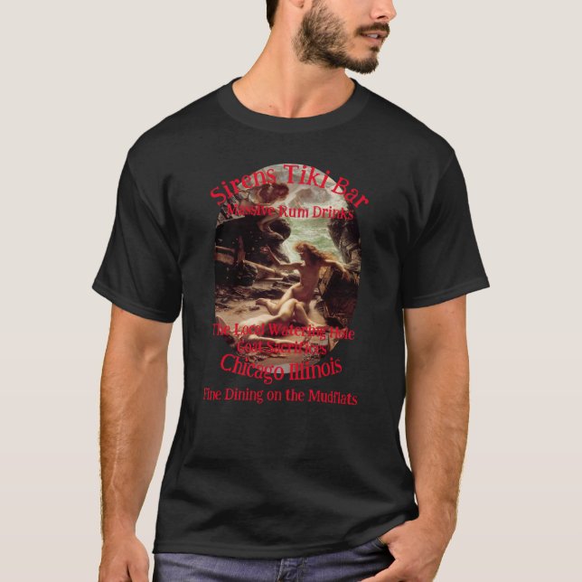 Customisable Type in Tiki Bar Template T-Shirt (Front)
