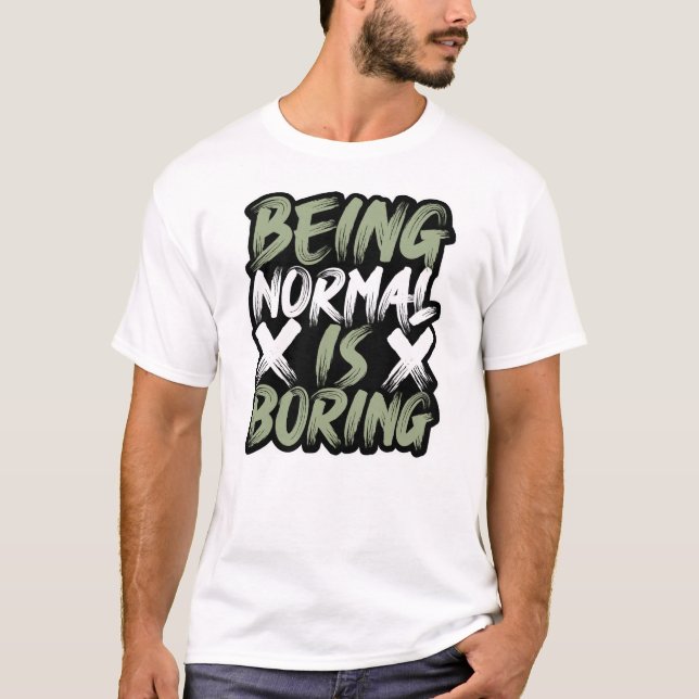"Customisable Typography Tee – Inspiring Quotes  (Front)
