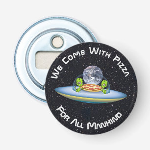 Customisable UFO Pizza Delivery Bottle Opener