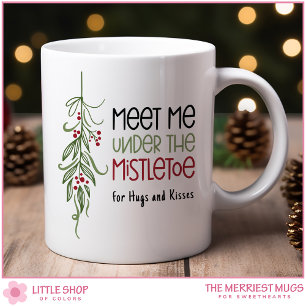 Customisable Under the Mistletoe Christmas Coffee Mug