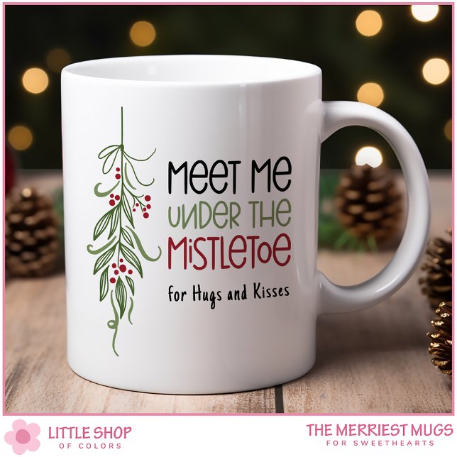 Customisable Under the Mistletoe Christmas Coffee Mug (Creator Uploaded)