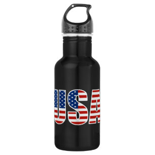 Customisable USA American Flag 532 Ml Water Bottle