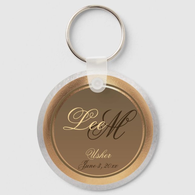 Customisable Usher Keepsake Keychain (Front)