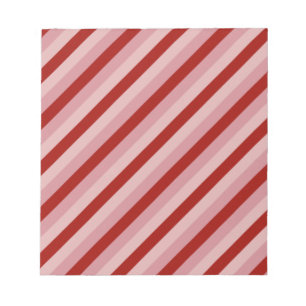 Customisable Valentine Stripes Notepad