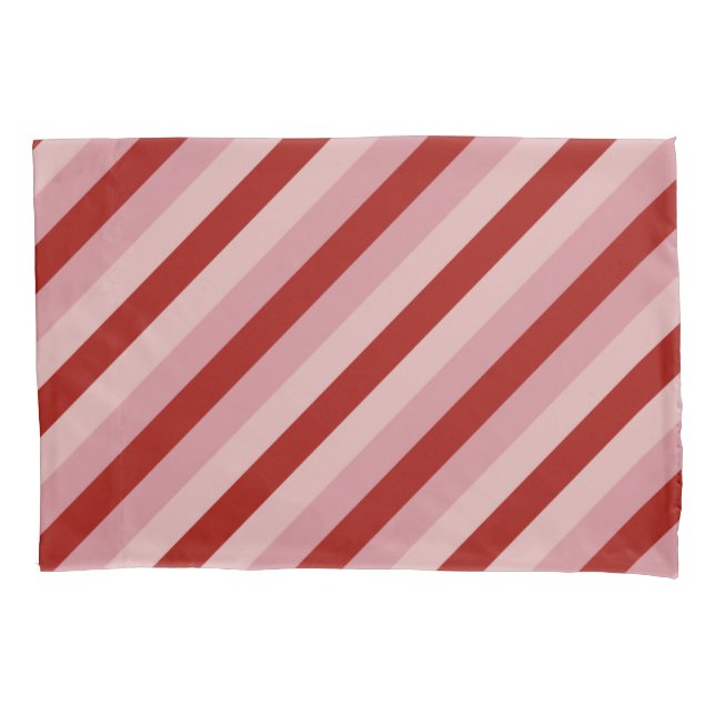Customisable Valentine Stripes Pillowcase (Front)