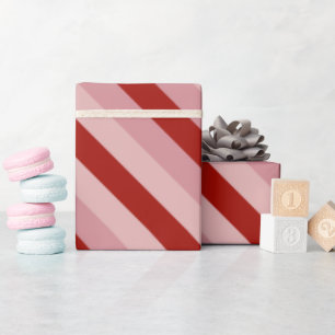 Customisable Valentine Stripes Wrapping Paper