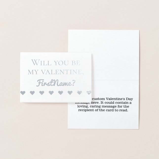 Customisable Valentine's Day Card (Display)