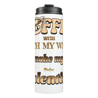 Customisable Valentine's Day Thermal Tumbler