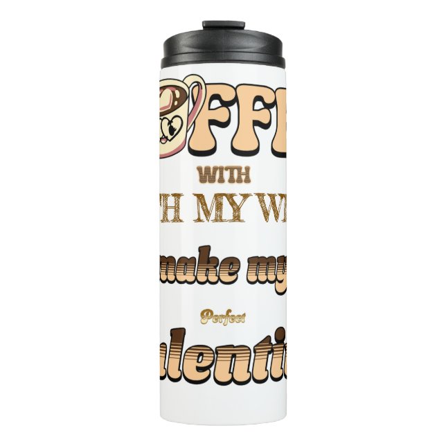 Customisable Valentine's Day Thermal Tumbler (Front)