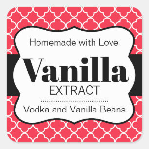 Customisable Vanilla Extract Label 31rd