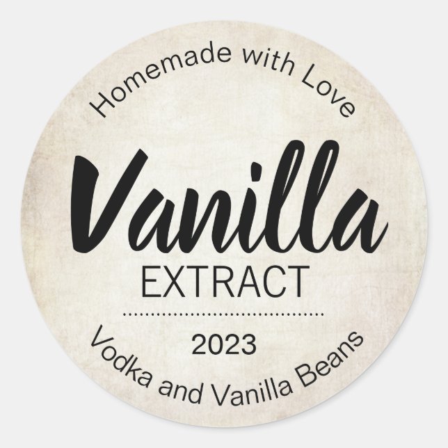 Customisable Vanilla Extract Label BL_02rdbkv3 (Front)