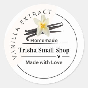 Customisable Vanilla Extract Label Personalised
