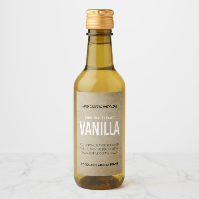 Customisable Vanilla Extract Label VE006_1 (Front)