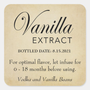 Customisable Vanilla Extract Label VE007_03sqcus