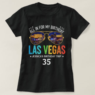 Customisable Vegas Birthday Group Trip Shirt