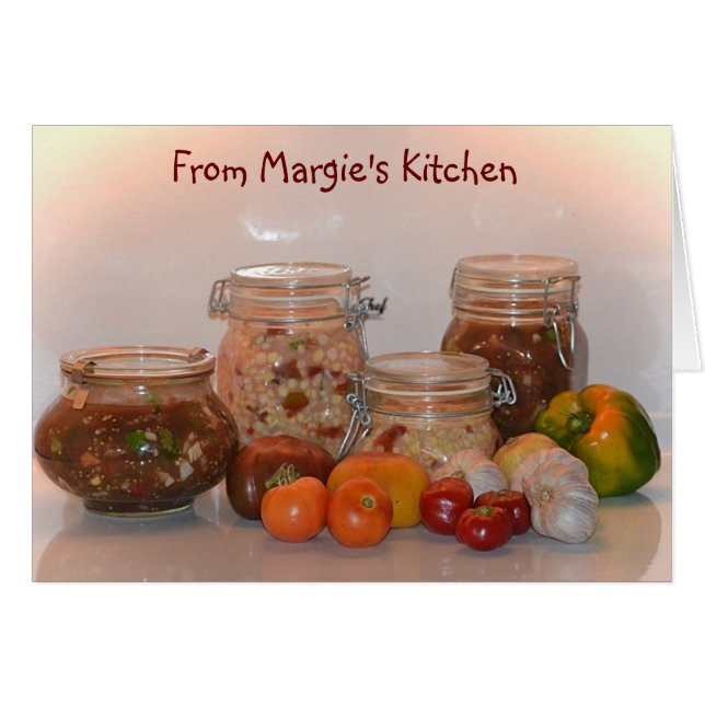 Customisable Veggie Recipe Card (Front Horizontal)