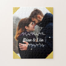 Customisable Vertical Couple Photo Puzzle