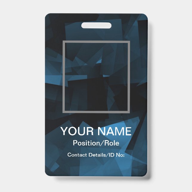 Customisable Vertical ID Badge (Front)