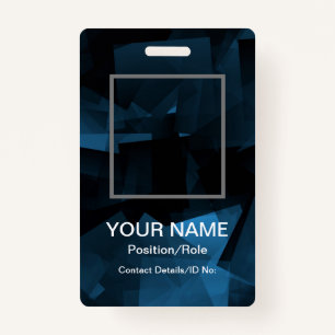 Customisable Vertical ID Badge