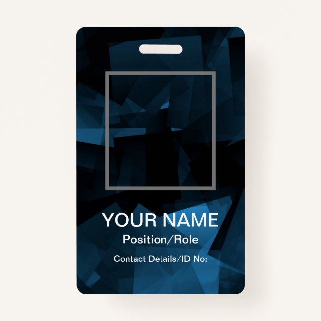 Customisable Vertical ID Badge (Front)