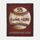Customisable Vintage Baseball Team Blanket