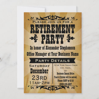 Customisable Vintage Country Party Invitations