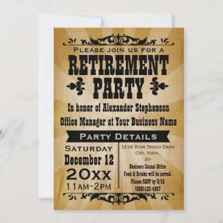 Customisable Vintage Country Party Invitations