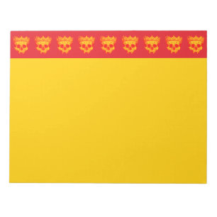 Customisable Vintage Crowned Skull Notepad