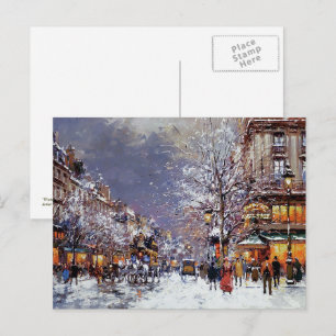 Customisable Vintage Design Christmas Postcards