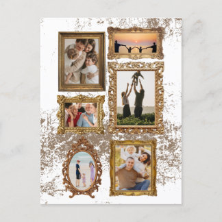 Customisable Vintage Frames - with family poem  Postcard
