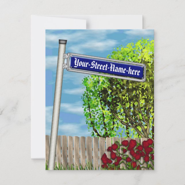 Customisable vintage German street sign - (Front)