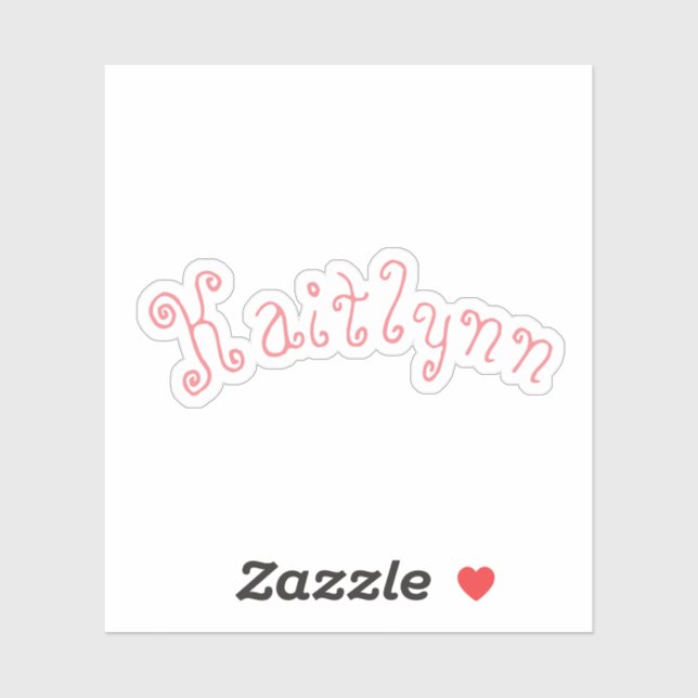 Customisable Vinyl Name Sticker  (Sheet)