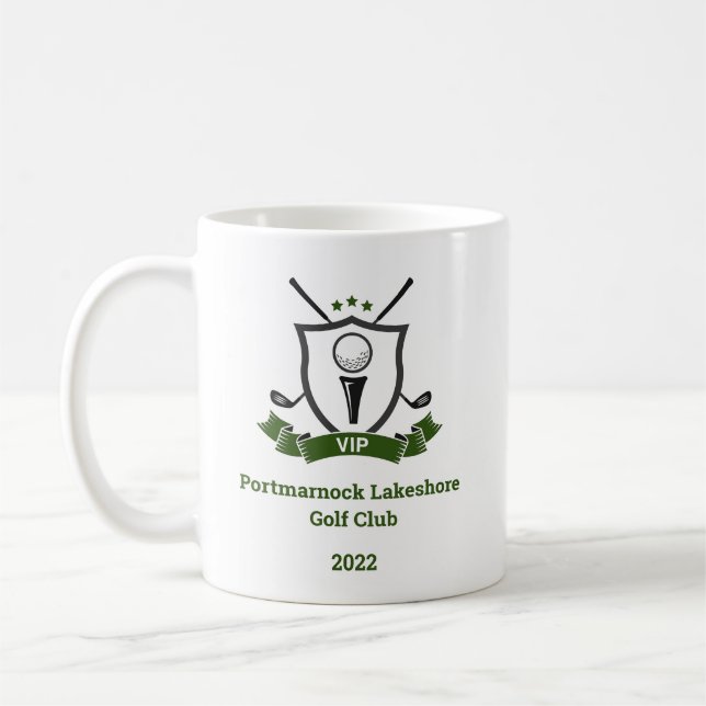 Customisable VIP Golf Club Coffee Mug - 11 oz. (Left)