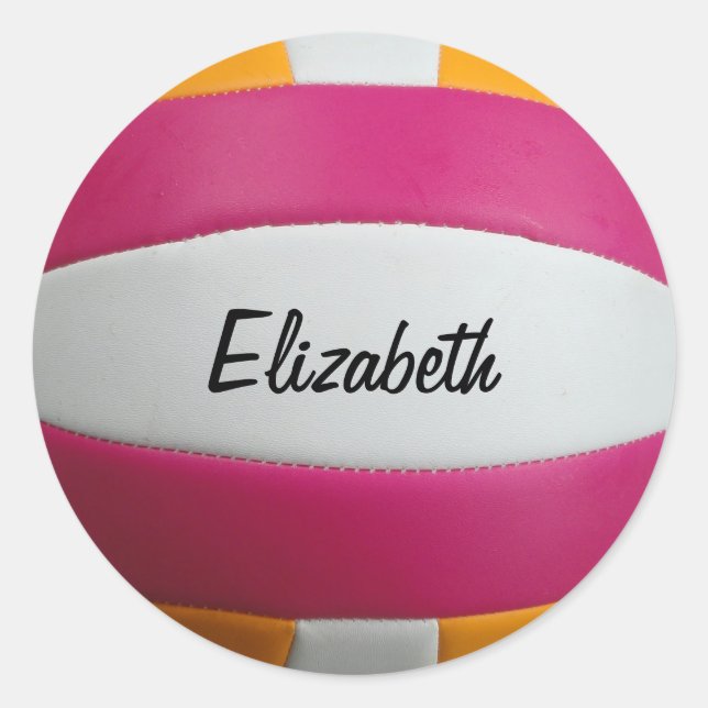 Customisable Volleyball Stickers (Front)