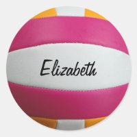 Customisable Volleyball Stickers