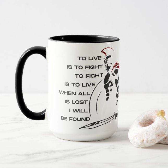 Customisable "WARRIORs SOUL" 15oz Mug (With Donut)
