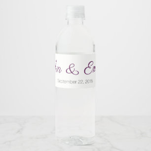 Customisable water bottle labels