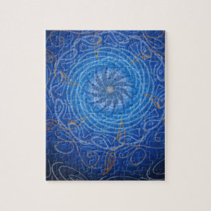 Customisable Water (Psychedelic spirograph) Jigsaw Puzzle
