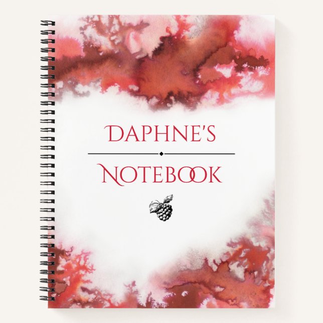 Customisable Watercolor Notebook (Front)
