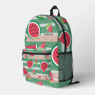 Customisable Watermelon Printed Backpack