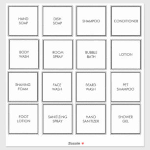 Customisable Waterproof White Dispenser Labels