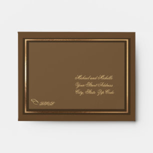 Customisable Wedding 5 ¾ x 4 3/8 RSVP Envelope