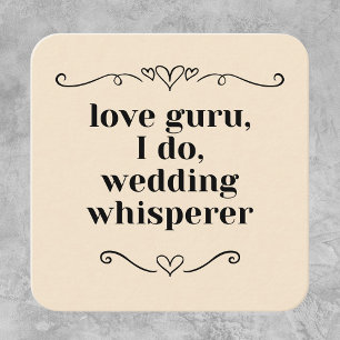 Customisable Wedding Event Planner Guru Square Business Card
