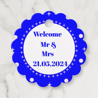 Customisable Wedding Favour Tags. Favour Tags